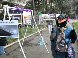 Сърбия - Белград - протестиращи - благотворителен базар