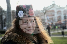 Сърбия - Белград - протестиращи - благотворителен базар