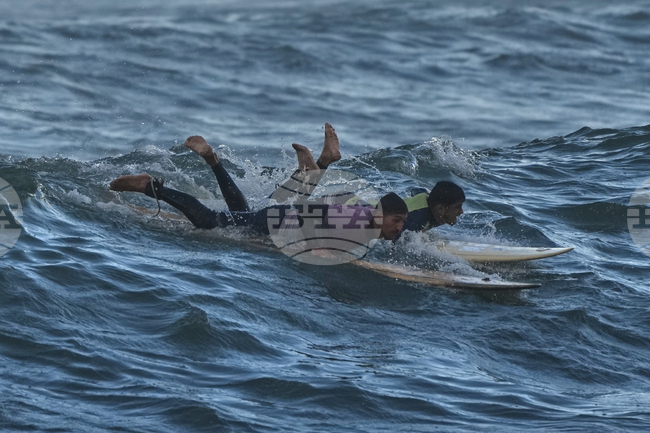 Israel Palestinians Gaza Surfers