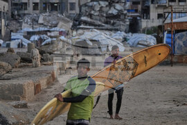 Israel Palestinians Gaza Surfers
