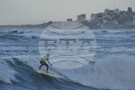 APTOPIX Israel Palestinians Gaza Surfers