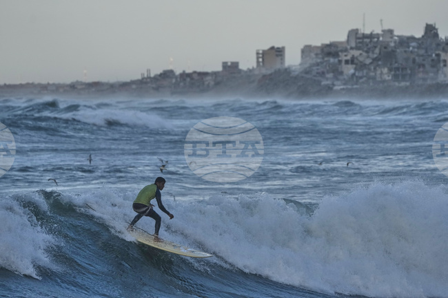 APTOPIX Israel Palestinians Gaza Surfers