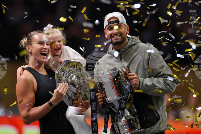 APTOPIX Emirates Battle of the Sexes Tennis