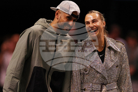 APTOPIX Emirates Battle of the Sexes Tennis