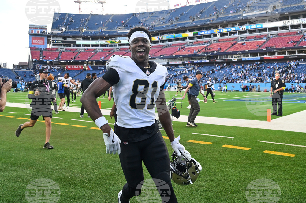 APTOPIX Saints Titans Football