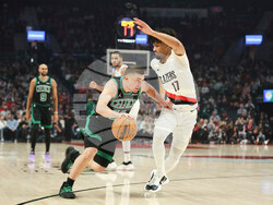 Celtics Trail Blazers Basketball