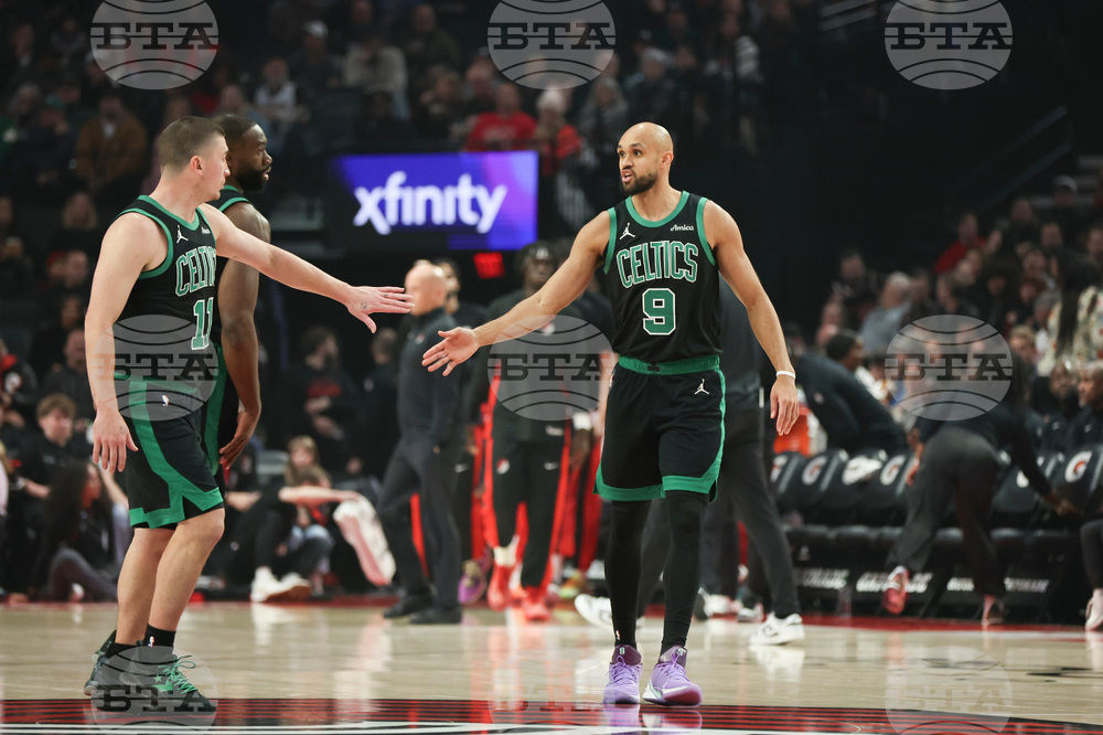 Celtics Trail Blazers Basketball