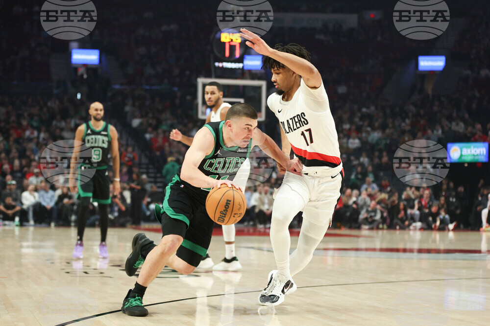 Celtics Trail Blazers Basketball