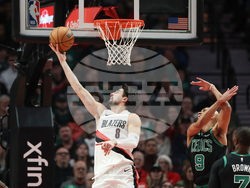 Celtics Trail Blazers Basketball