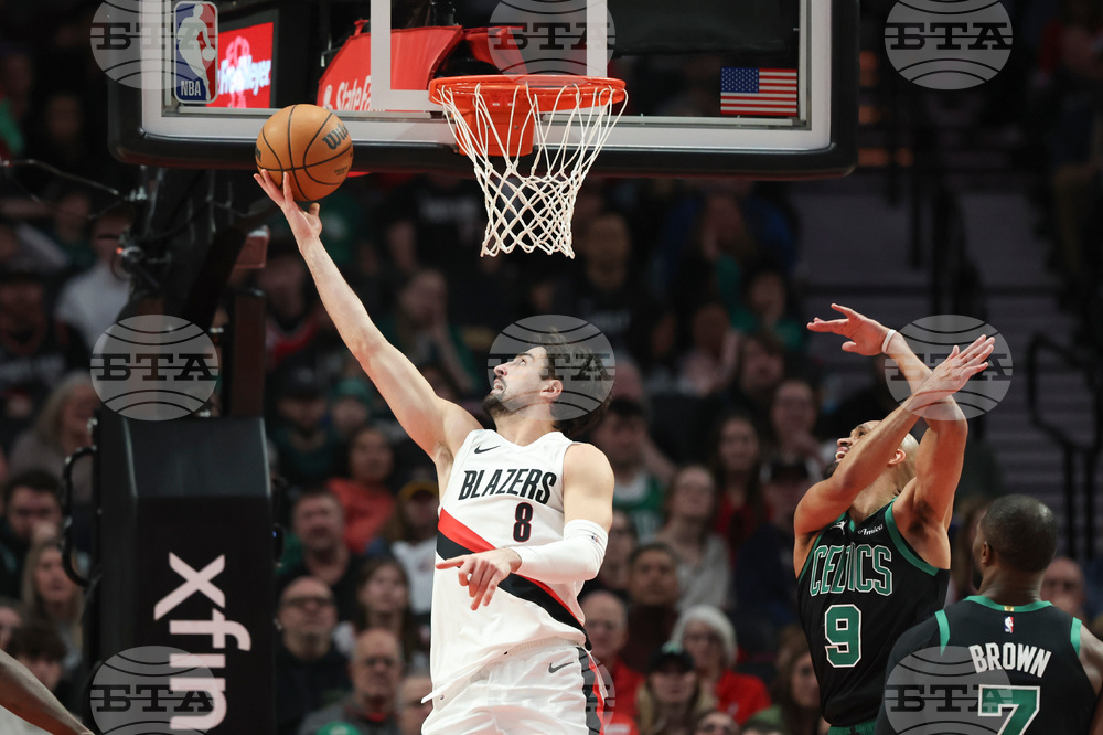 Celtics Trail Blazers Basketball