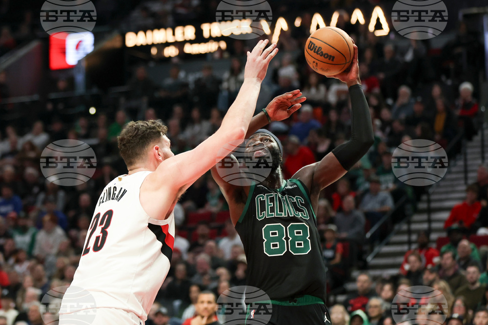 Celtics Trail Blazers Basketball