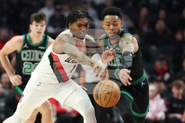 Celtics Trail Blazers Basketball