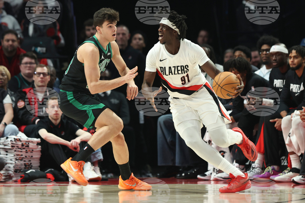 Celtics Trail Blazers Basketball