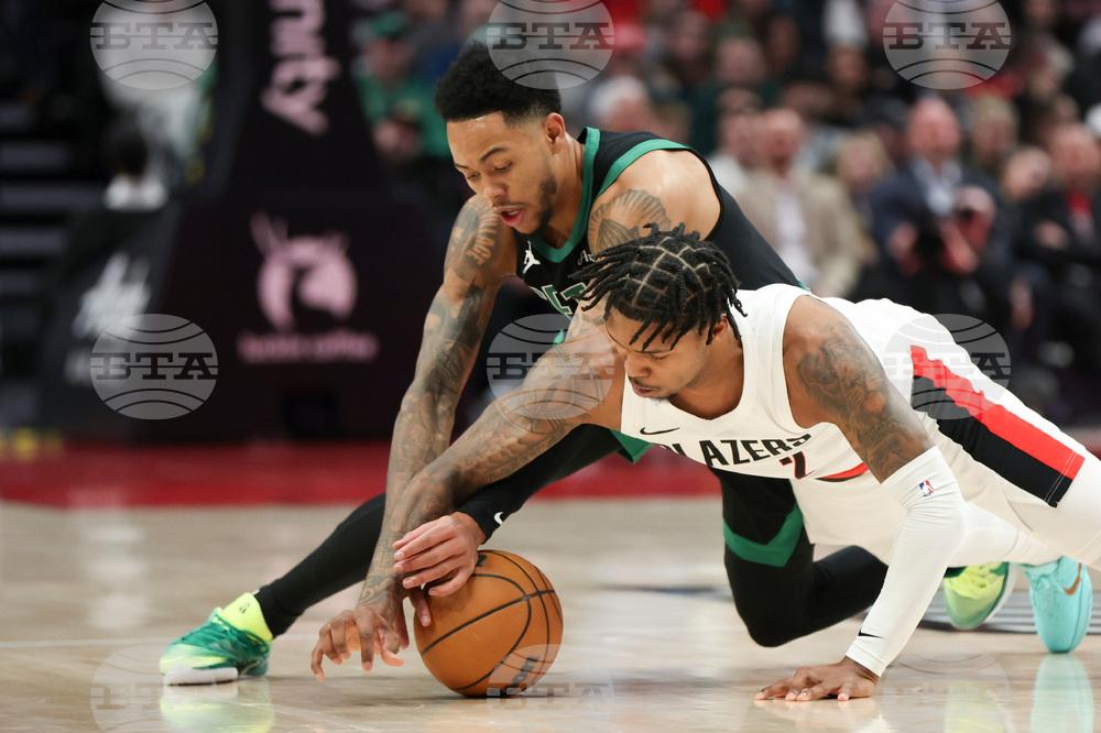 Celtics Trail Blazers Basketball
