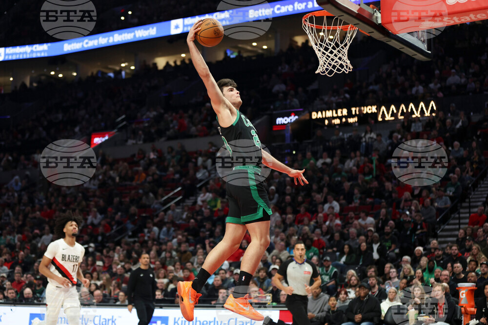 Celtics Trail Blazers Basketball