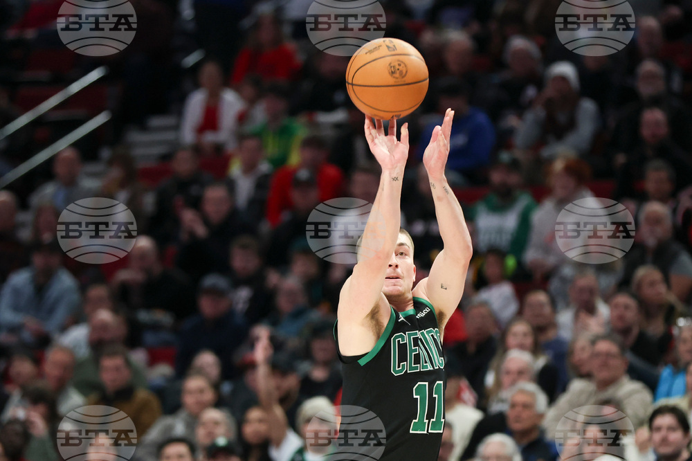 Celtics Trail Blazers Basketball