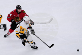 Penguins Blackhawks Hockey