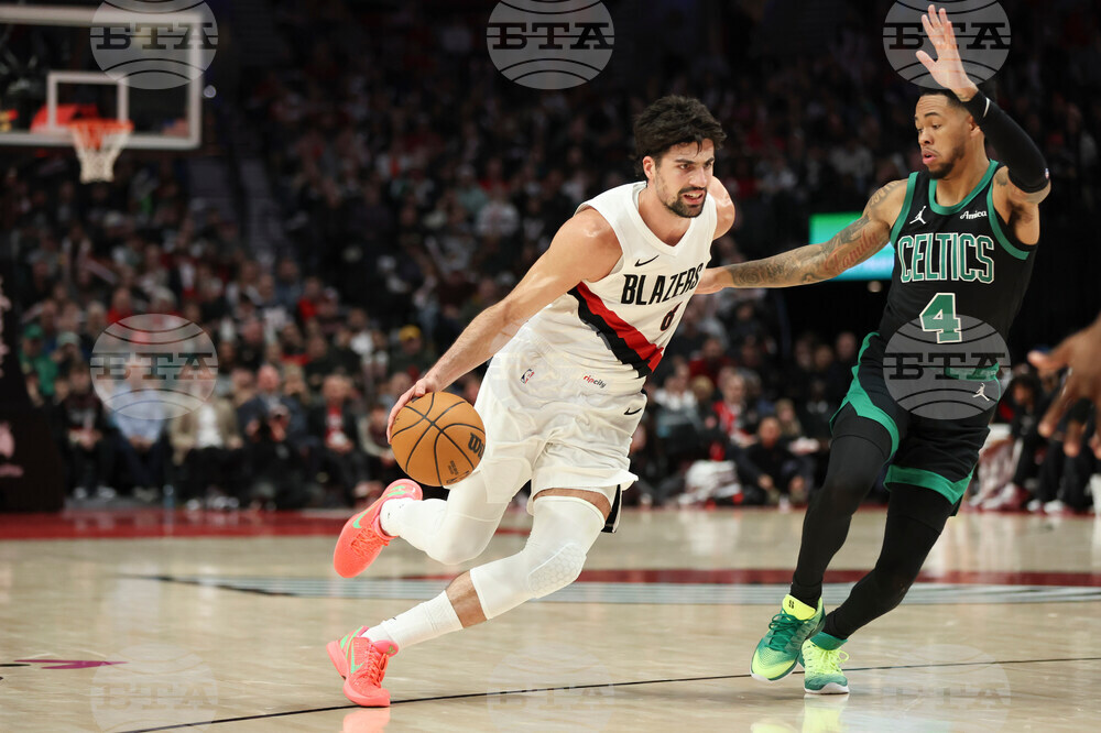 Celtics Trail Blazers Basketball