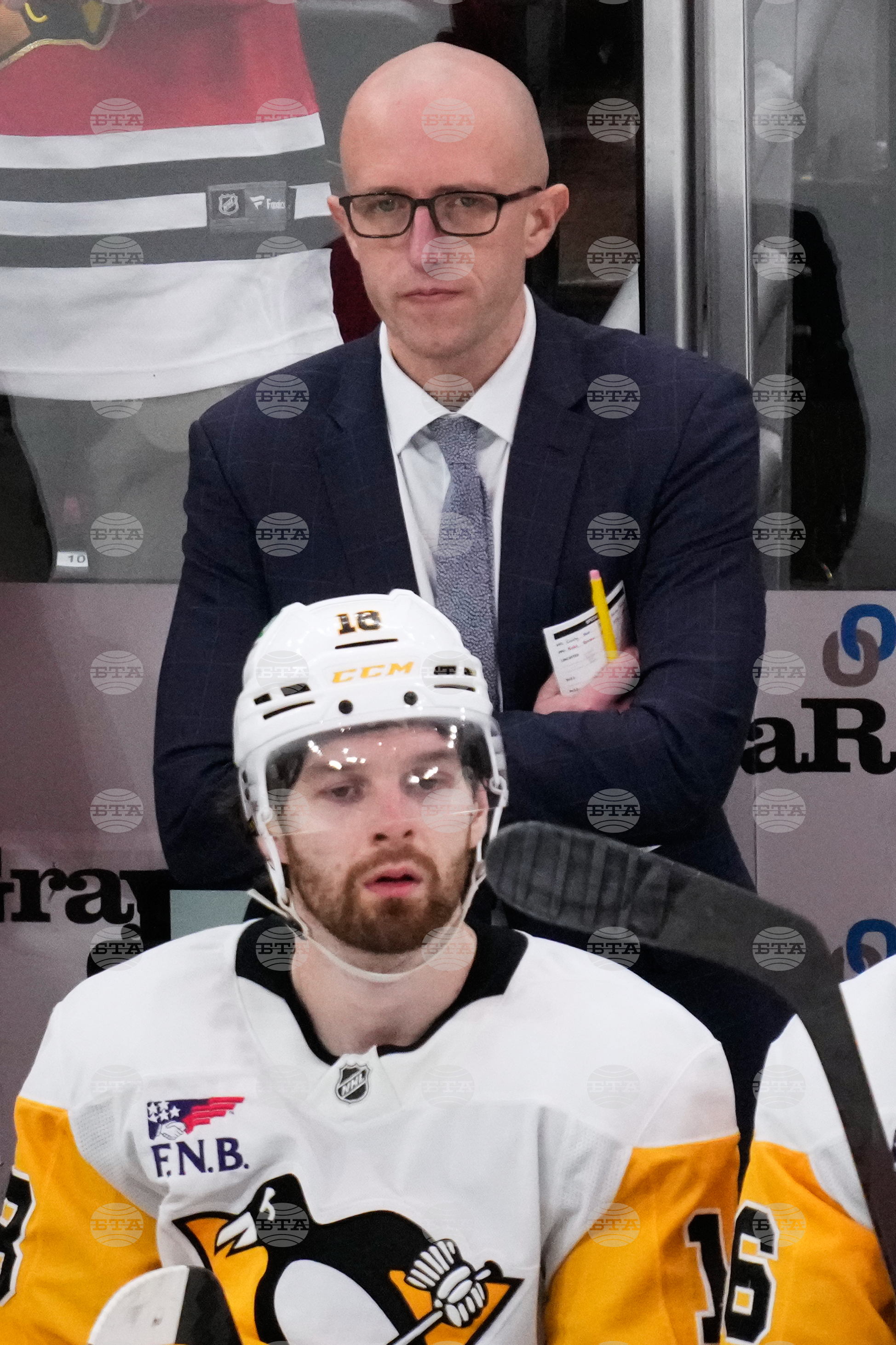 Penguins Blackhawks Hockey