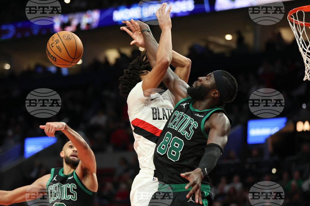 Celtics Trail Blazers Basketball