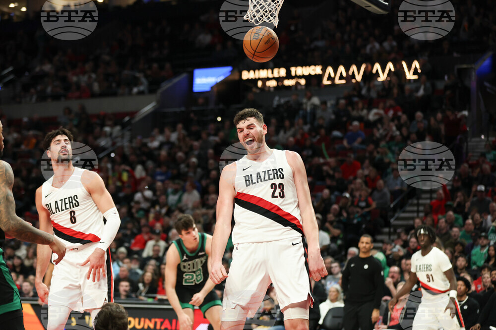 Celtics Trail Blazers Basketball