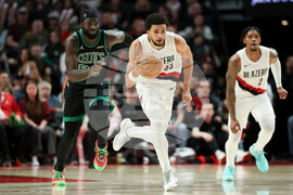 Celtics Trail Blazers Basketball