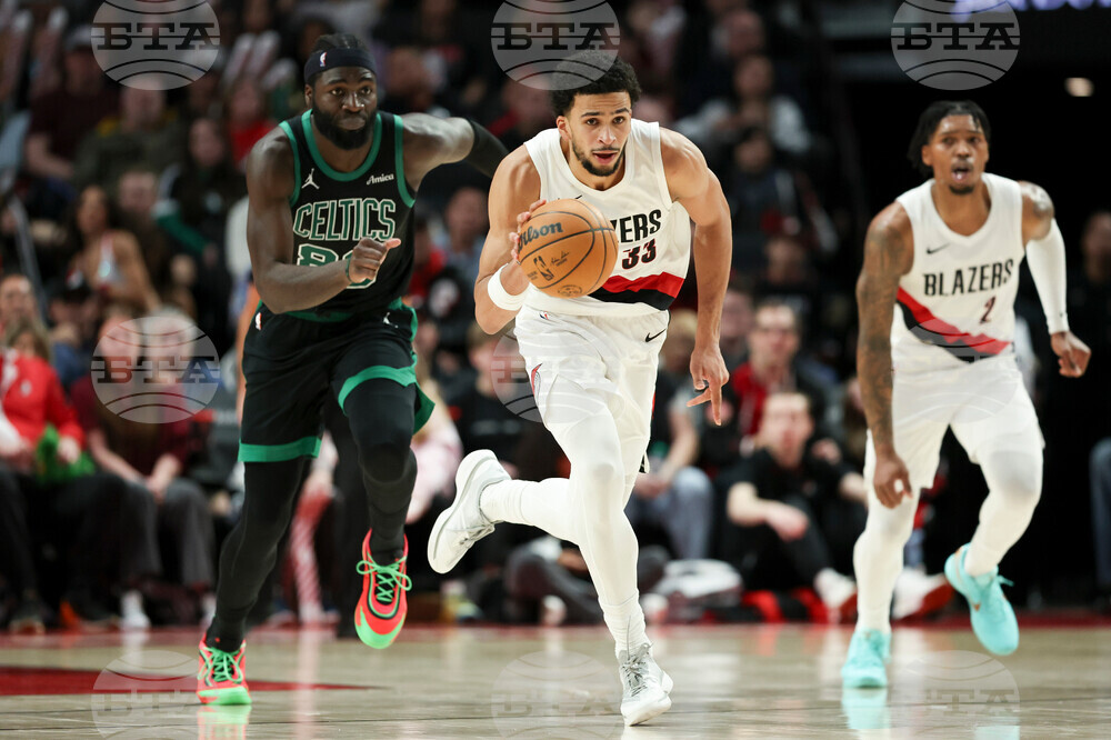 Celtics Trail Blazers Basketball