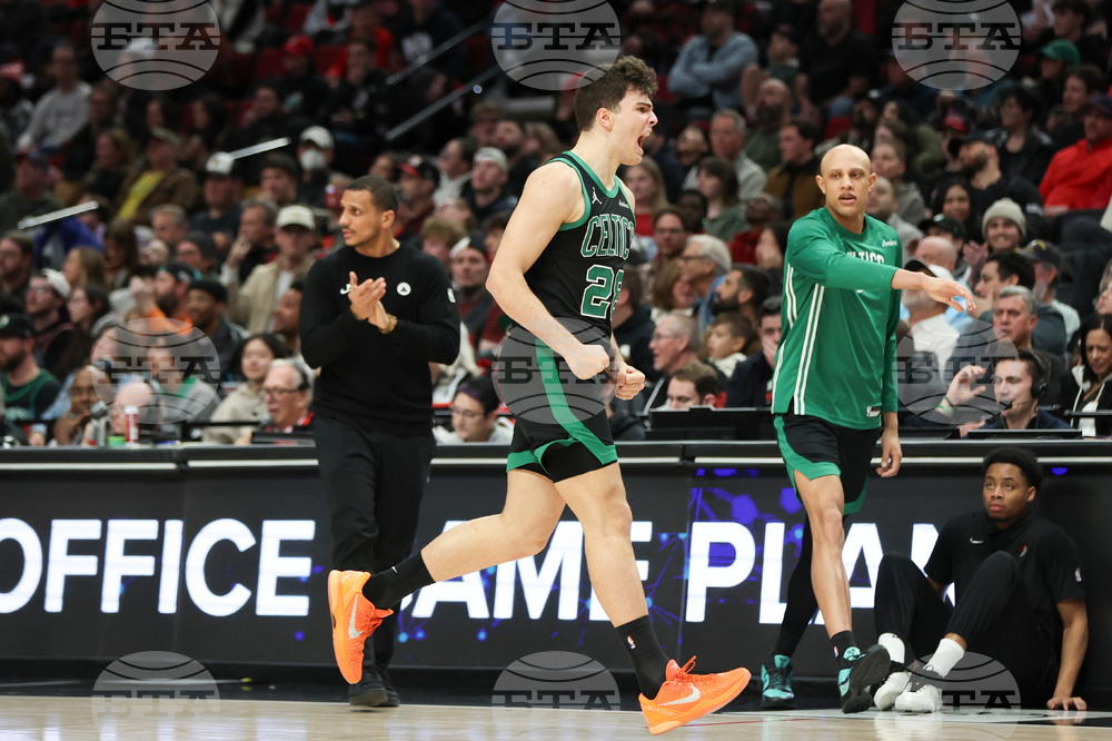 Celtics Trail Blazers Basketball