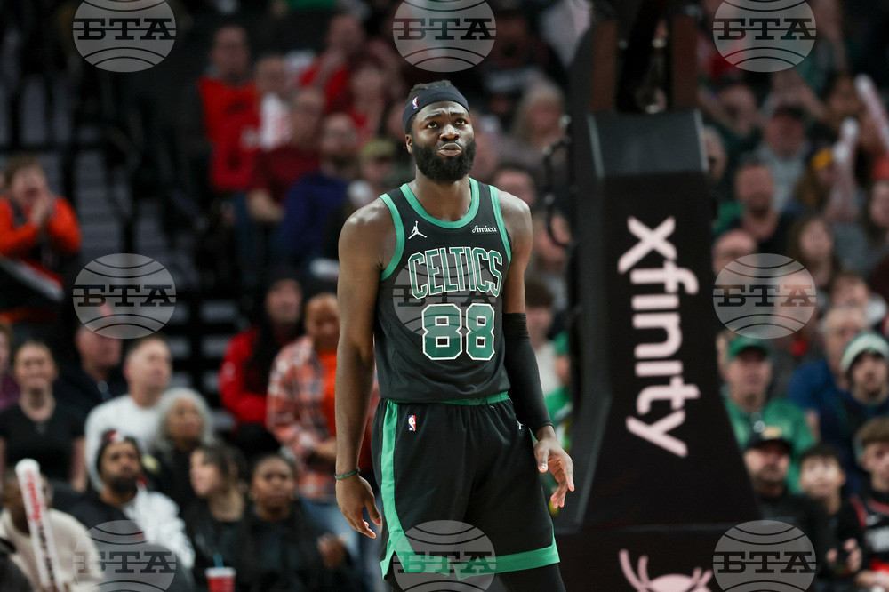 Celtics Trail Blazers Basketball