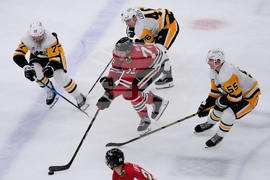 Penguins Blackhawks Hockey