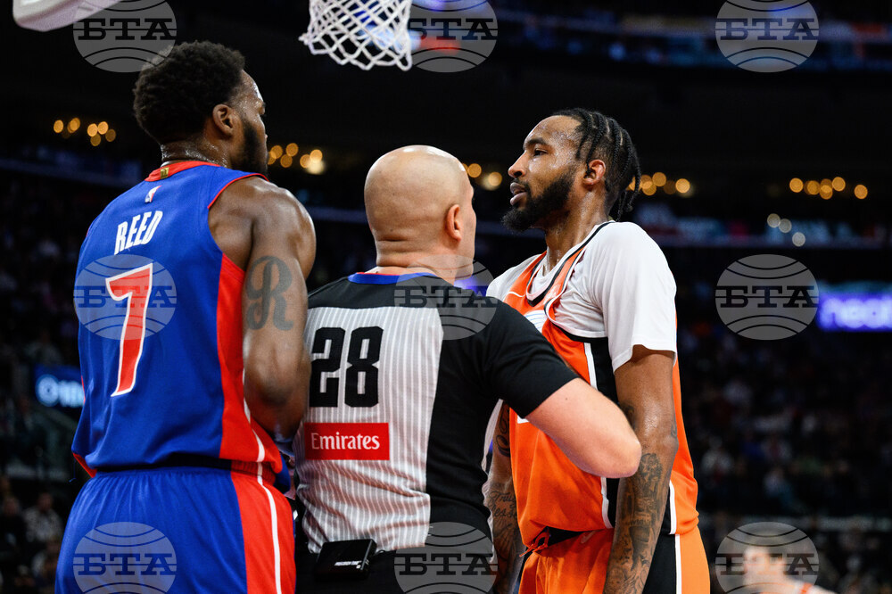 Pistons Clippers Basketball