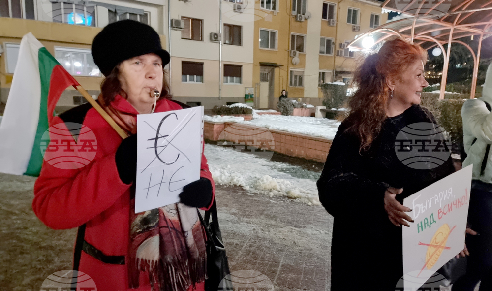 Враца - протест - евро