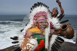 APTOPIX Peru New Year Shamans