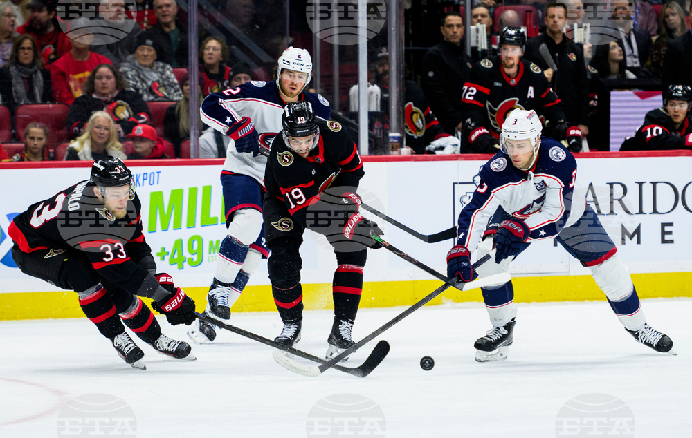 Blue Jackets Senators Hockey