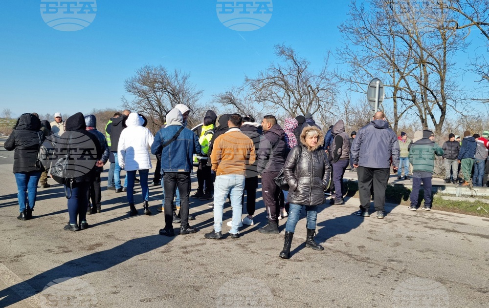 Враца - главен път Е 79 - протест