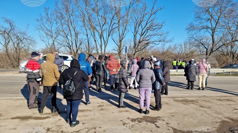 Враца - главен път Е 79 - протест