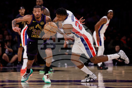 APTOPIX Pistons Lakers Basketball