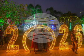 APTOPIX New Year's Eve India