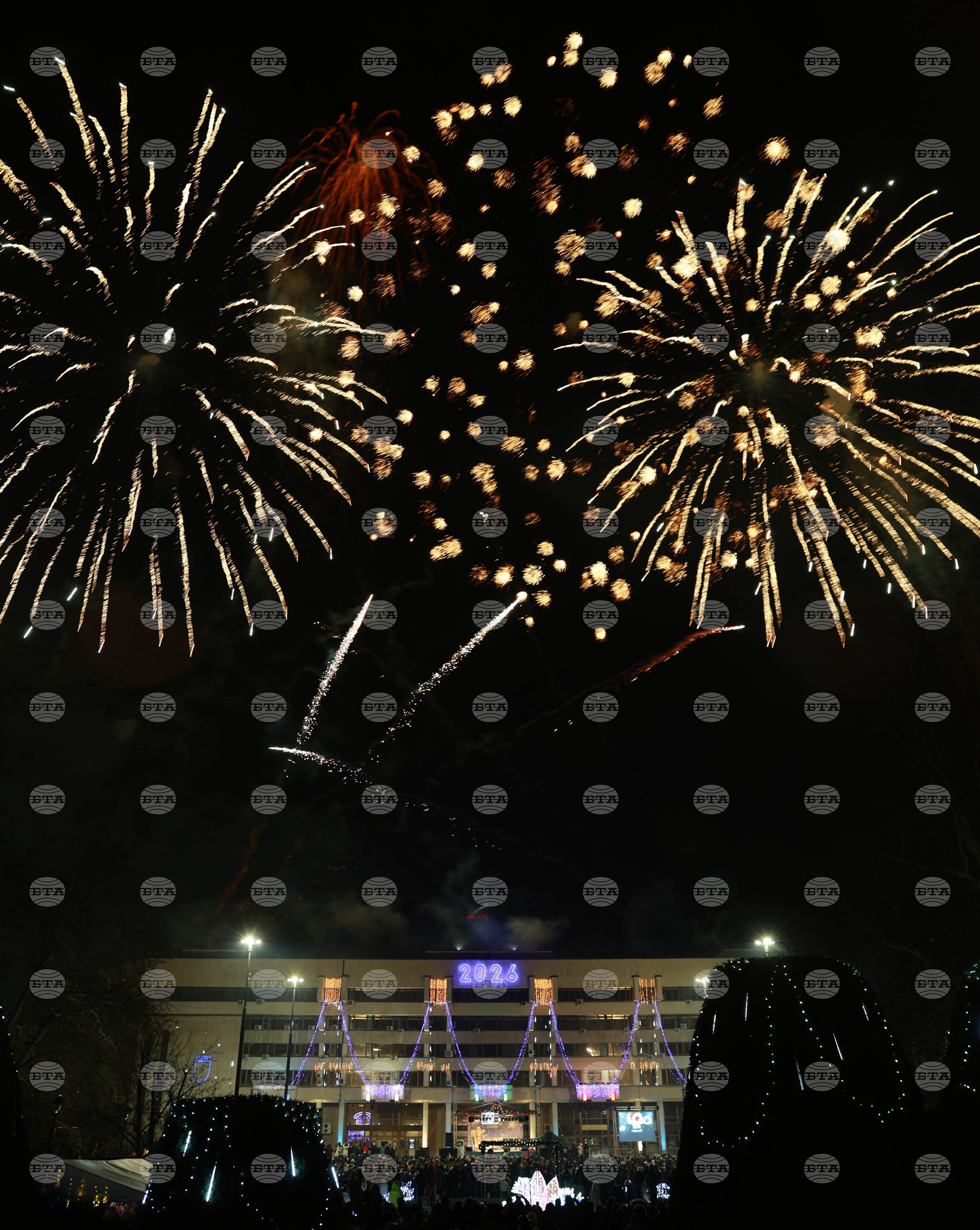 Русе - Нова година - посрещане