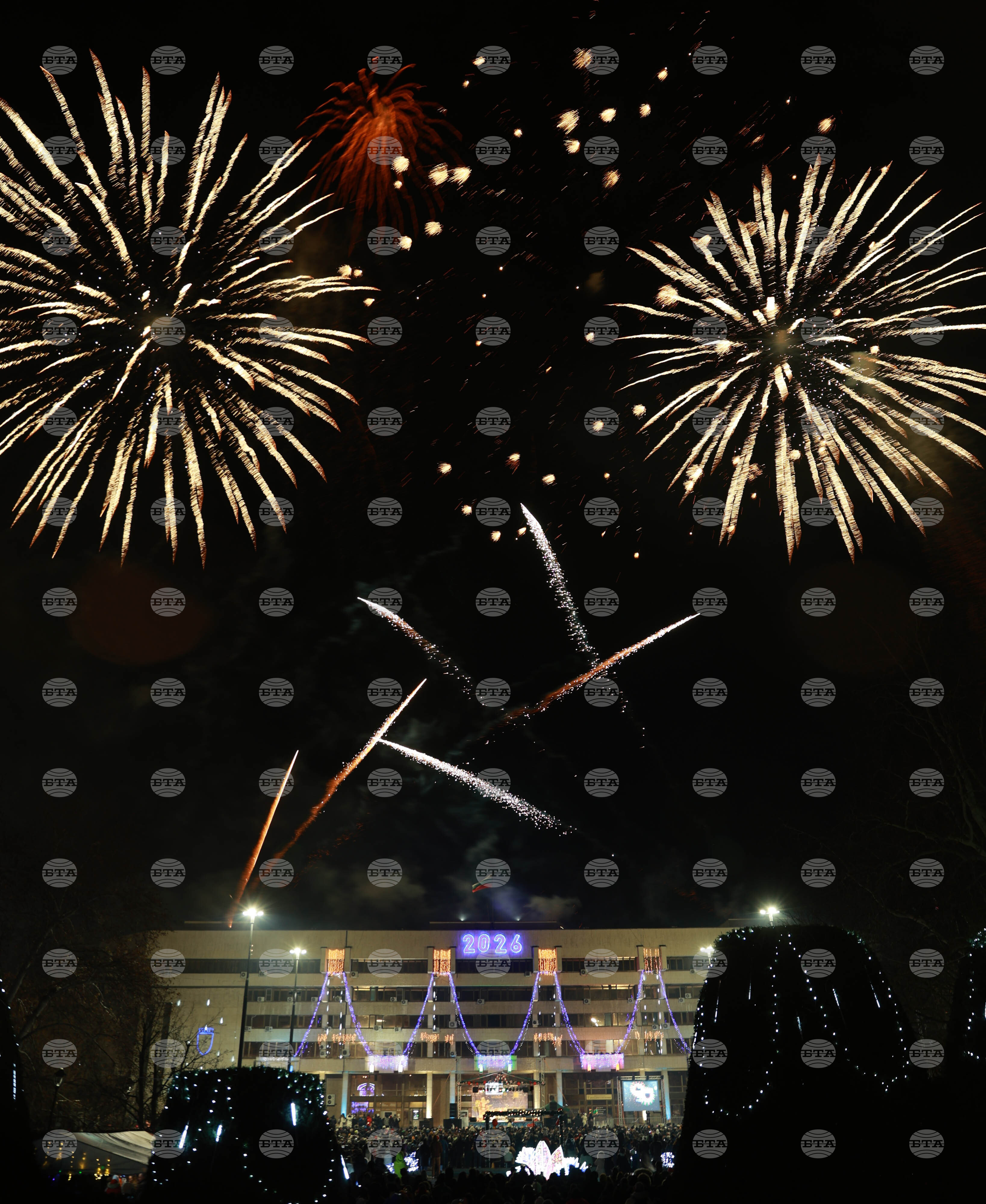 Русе - Нова година - посрещане