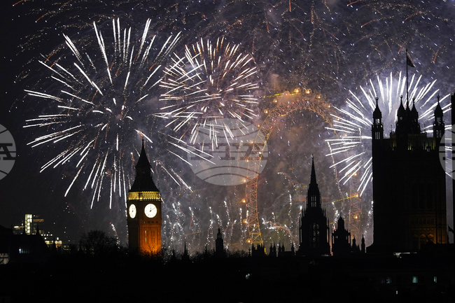 APTOPIX New Year's Eve Britain