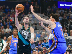 Trail Blazers Thunder Basketball