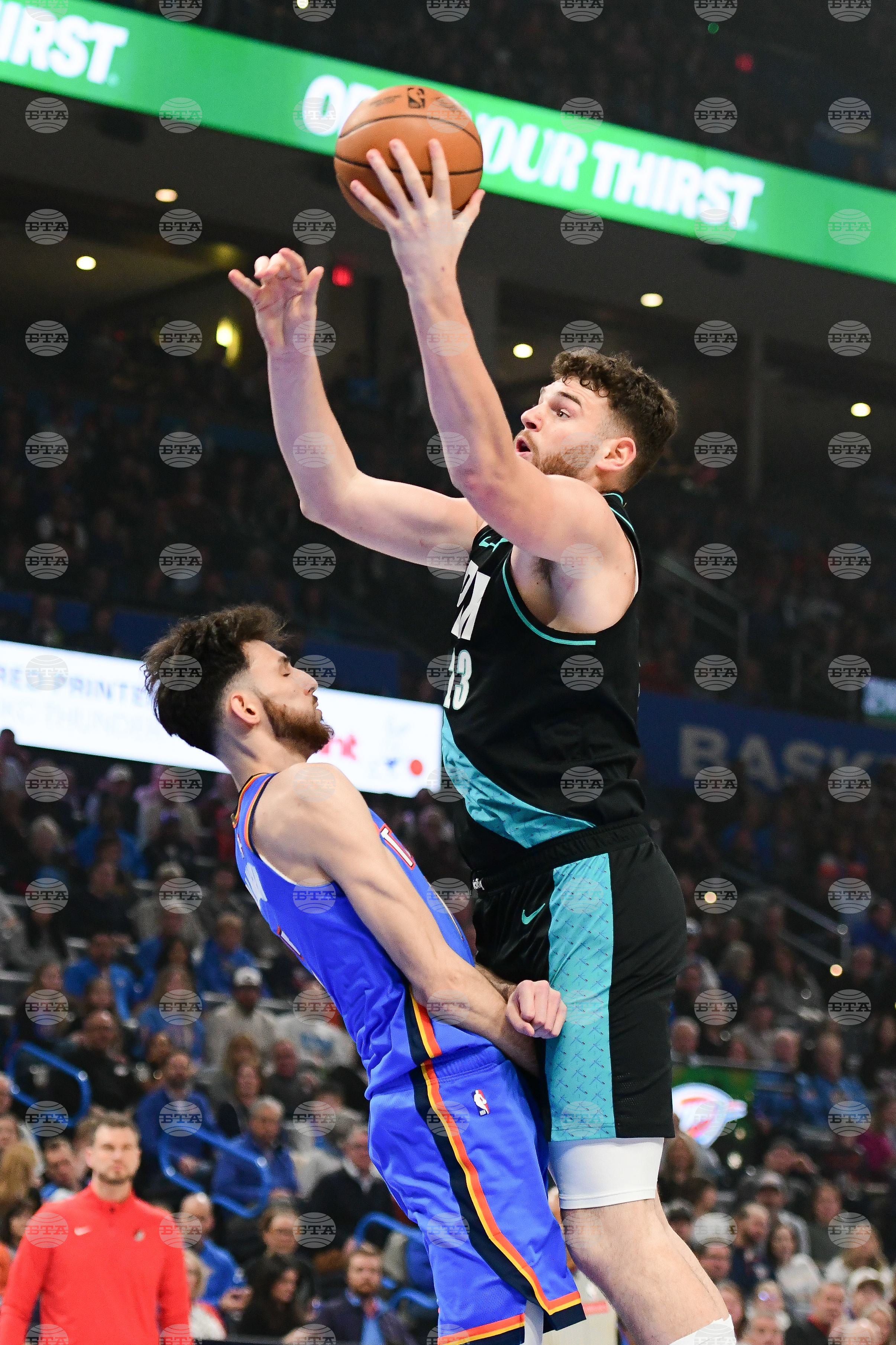 Trail Blazers Thunder Basketball