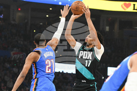 Trail Blazers Thunder Basketball