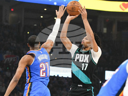 Trail Blazers Thunder Basketball