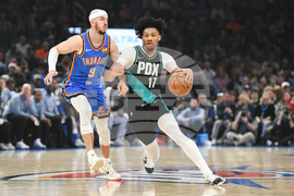 Trail Blazers Thunder Basketball