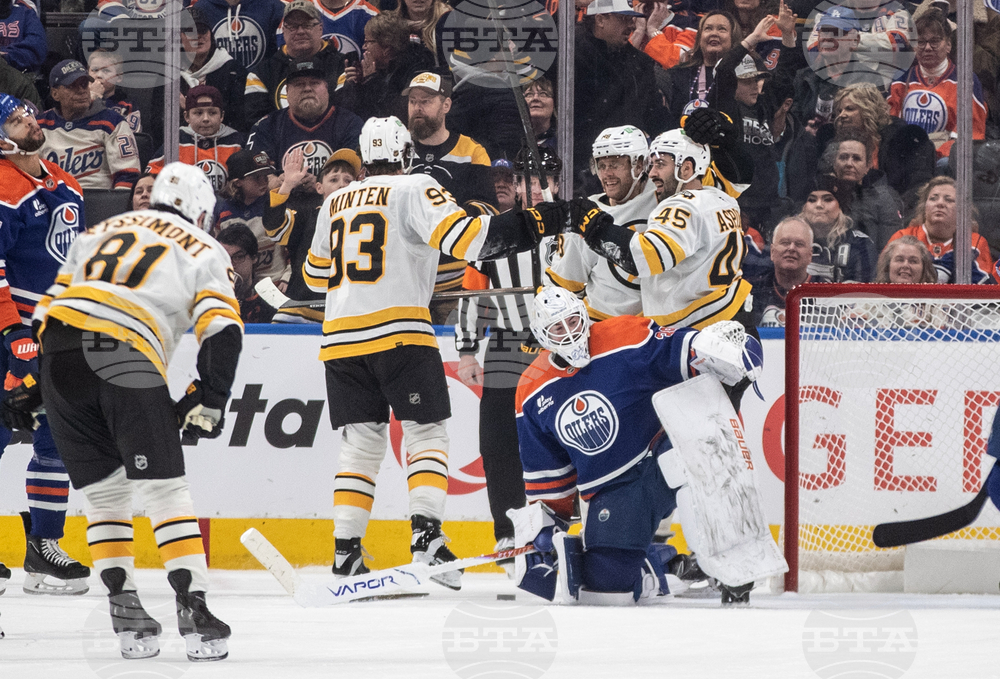 Bruins Oilers Hockey