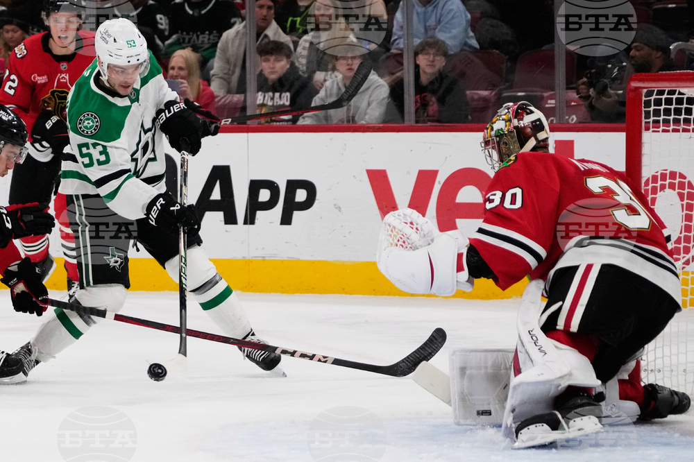 Stars Blackhawks Hockey