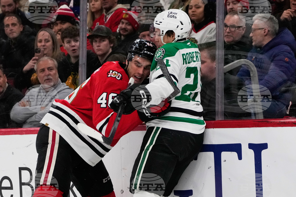 Stars Blackhawks Hockey