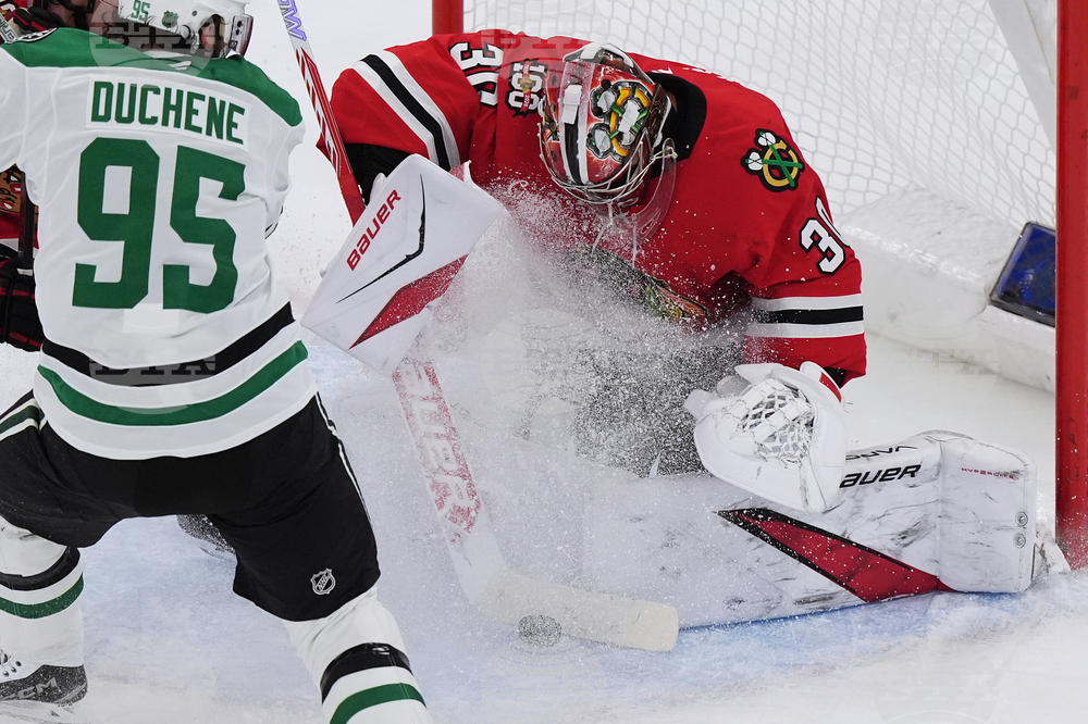 Stars Blackhawks Hockey